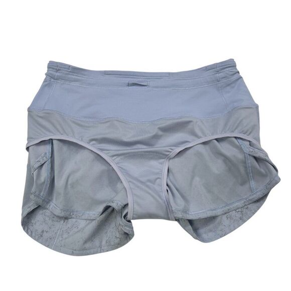 Lululemon Speed Up High Rise Lined Short 2.5" Inseam Gravel Dust Pastel Blue Siz - Picture 7 of 8
